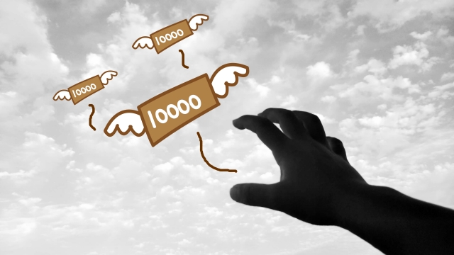 お金の上でうなだれる。三原市で借金返済の相談は無料でできます